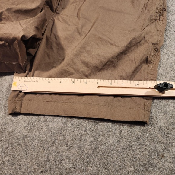 Abercrombie & Fitch Shorts Mens 34 Brown A&F All Day Stretch Chino‎ Flat Front - Picture 6 of 8